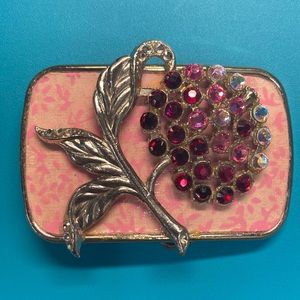 Vintage Broach Belt Buckle with Swarovski crystals